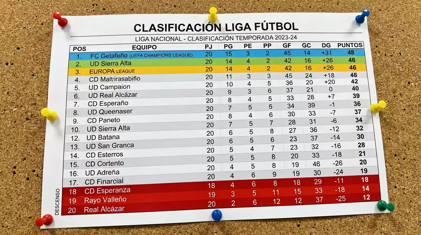 Clasificación de la Bundesliga 2025/26 con la zona de descenso resaltada y cuotas asociadas