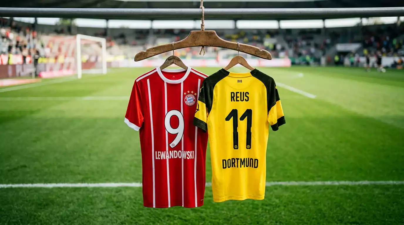 Enfrentamiento entre jugadores del Bayern de Múnich y el Borussia Dortmund en el Klassiker