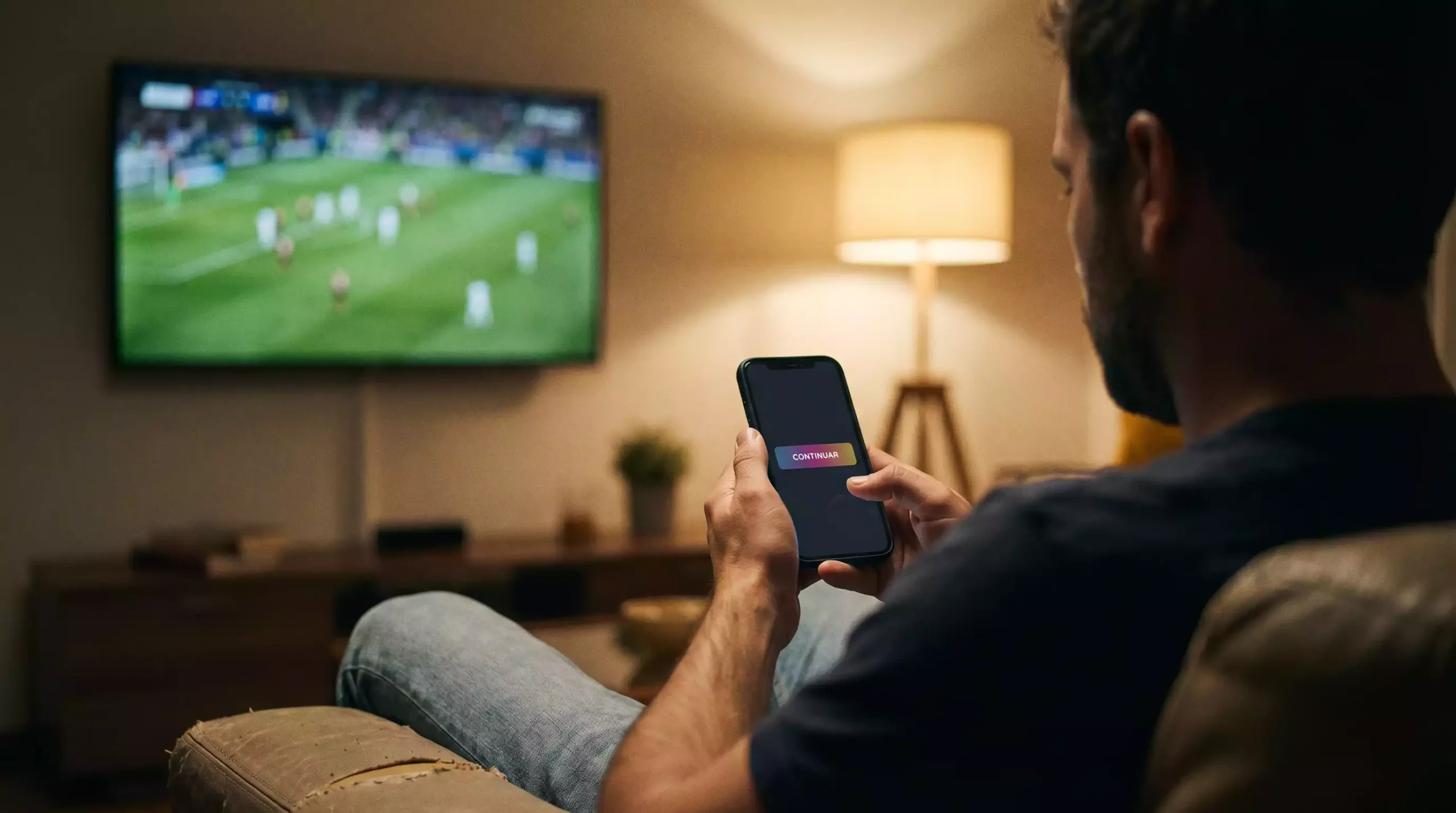 Pantalla de cash out de una app de apuestas durante un partido de la Bundesliga en directo